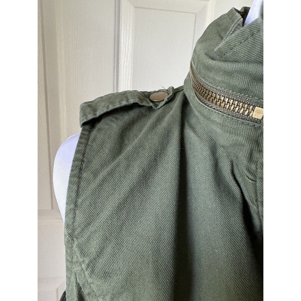 Stitch Fix Market Spruce Sleeveless Cargo Vest Olive Green Womens Medium Classic - Picture 3 of 9